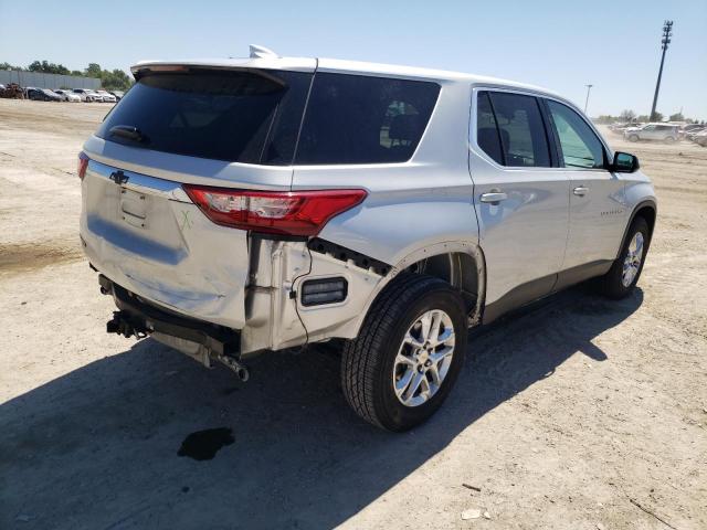 1GNERFKW7KJ264319 - 2019 CHEVROLET TRAVERSE LS SILVER photo 3