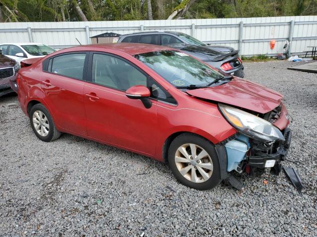 KNADN4A3XE6354564 - 2014 KIA RIO EX RED photo 4