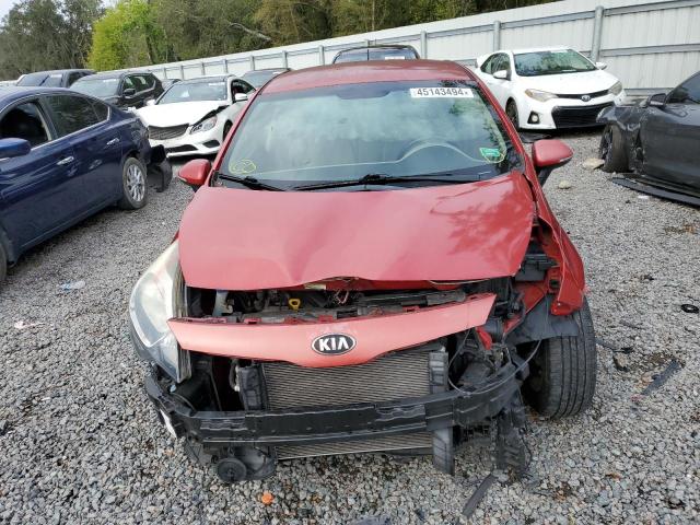 KNADN4A3XE6354564 - 2014 KIA RIO EX RED photo 5