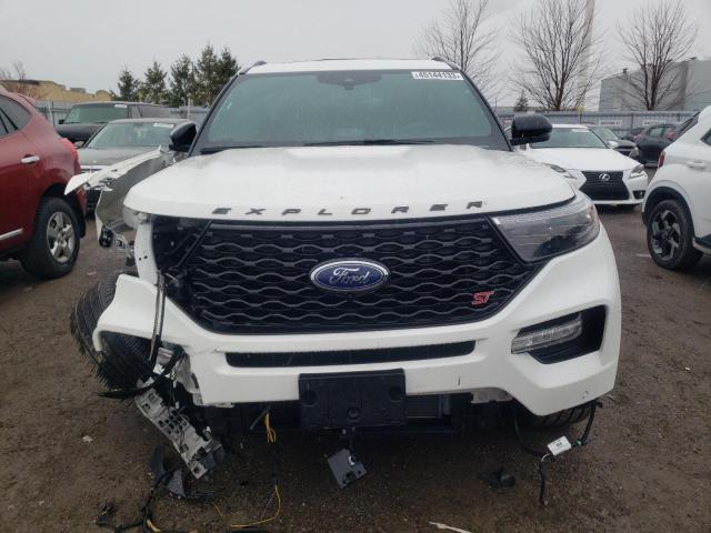 1FM5K8GCXNGA66290 - 2022 FORD EXPLORER ST WHITE photo 5