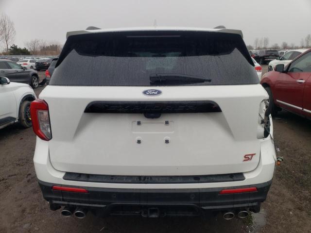 1FM5K8GCXNGA66290 - 2022 FORD EXPLORER ST WHITE photo 6