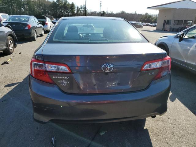 4T4BF1FK9ER368491 - 2014 TOYOTA CAMRY L GRAY photo 6