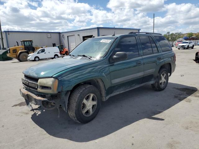 1GNDT13S152164257 - 2005 CHEVROLET TRAILBLAZE LS GREEN photo 1