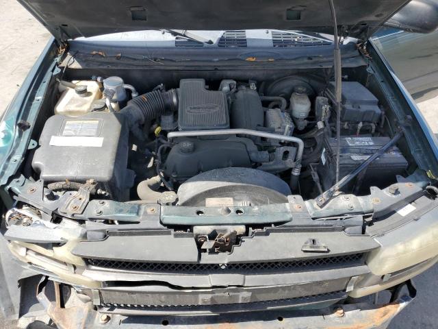 1GNDT13S152164257 - 2005 CHEVROLET TRAILBLAZE LS GREEN photo 12