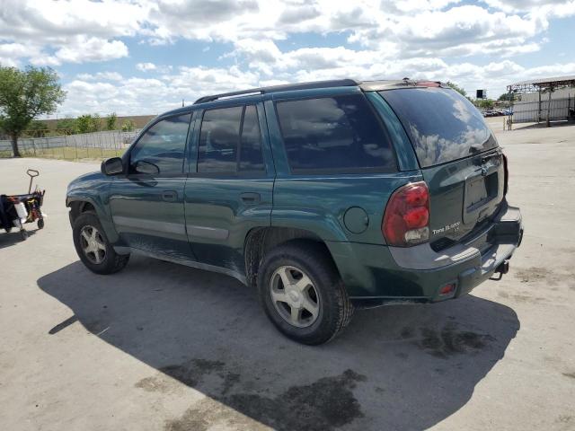 1GNDT13S152164257 - 2005 CHEVROLET TRAILBLAZE LS GREEN photo 2