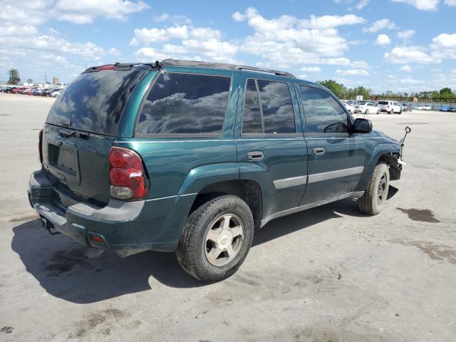 1GNDT13S152164257 - 2005 CHEVROLET TRAILBLAZE LS GREEN photo 3