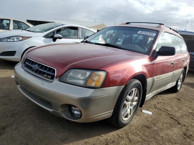 4S3BH665627617369 - 2002 SUBARU LEGACY OUTBACK BURGUNDY photo 1