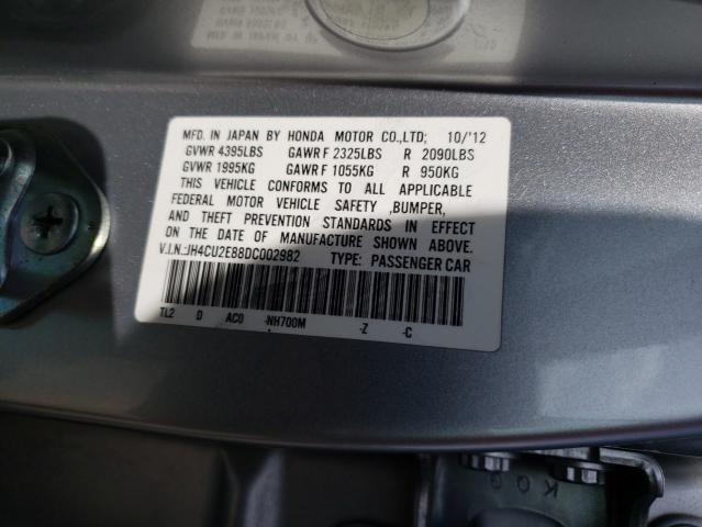 JH4CU2E88DC002982 - 2013 ACURA TSX SE SILVER photo 12