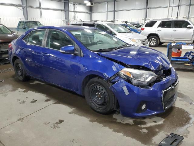 5YFBURHE0GP476265 - 2016 TOYOTA COROLLA L BLUE photo 4