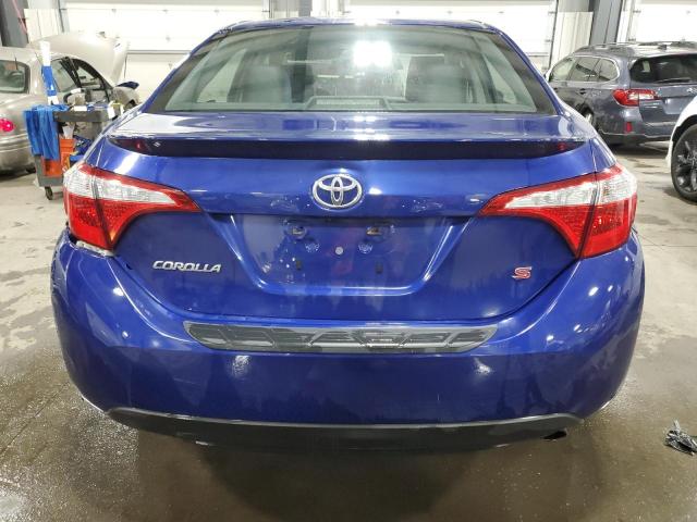 5YFBURHE0GP476265 - 2016 TOYOTA COROLLA L BLUE photo 6