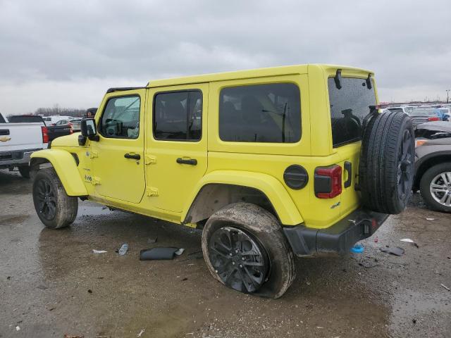 1C4RJXP66RW227131 - 2024 JEEP WRANGLER SAHARA 4XE YELLOW photo 2