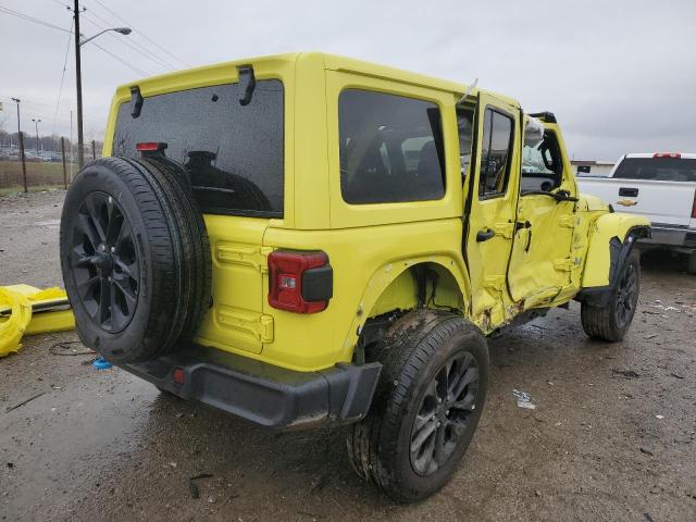 1C4RJXP66RW227131 - 2024 JEEP WRANGLER SAHARA 4XE YELLOW photo 3