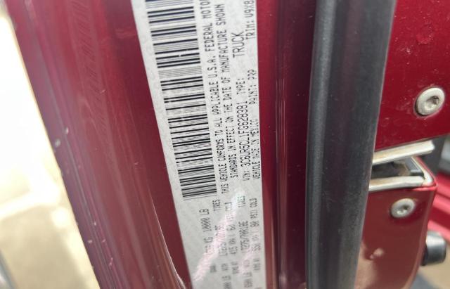 3C6UR5CL1FG628381 - 2015 RAM 2500 ST RED photo 10