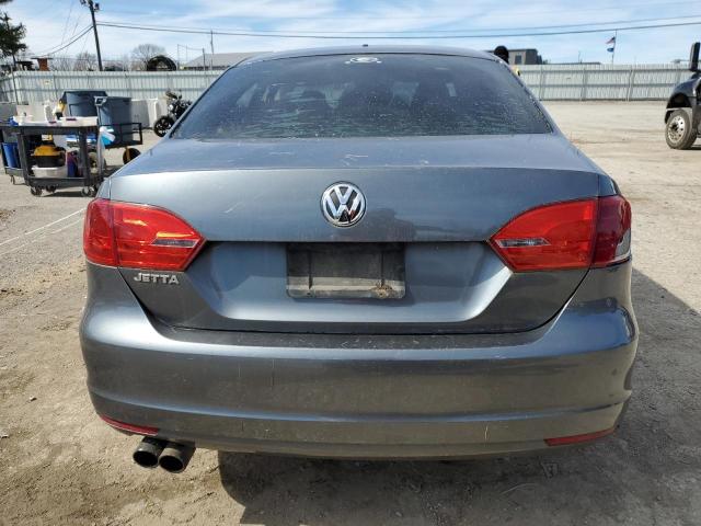 3VW1K7AJ7BM304910 - 2011 VOLKSWAGEN JETTA BASE GRAY photo 6