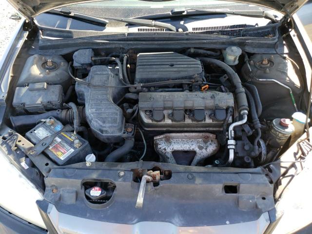 2HGES16504H546017 - 2004 HONDA CIVIC LX GRAY photo 11