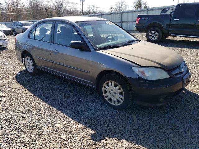 2HGES16504H546017 - 2004 HONDA CIVIC LX GRAY photo 4