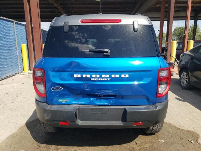 3FMCR9D97NRE10488 - 2022 FORD BRONCO SPO BADLANDS BLUE photo 6