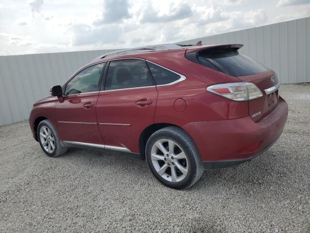 2T2ZK1BA0AC026811 - 2010 LEXUS RX 350 BURGUNDY photo 2