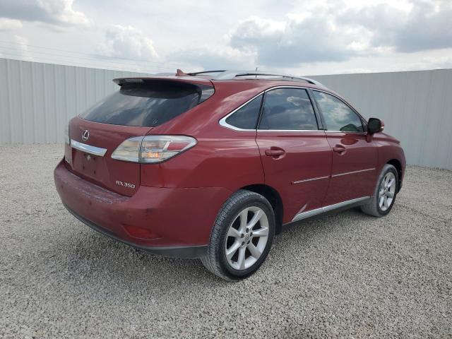 2T2ZK1BA0AC026811 - 2010 LEXUS RX 350 BURGUNDY photo 3