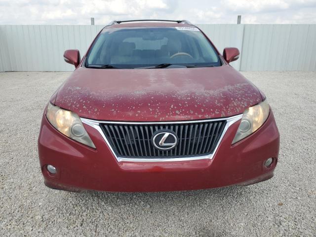 2T2ZK1BA0AC026811 - 2010 LEXUS RX 350 BURGUNDY photo 5