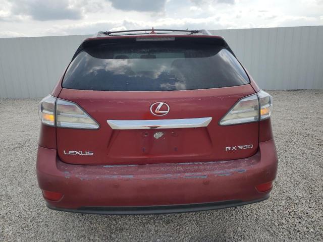 2T2ZK1BA0AC026811 - 2010 LEXUS RX 350 BURGUNDY photo 6