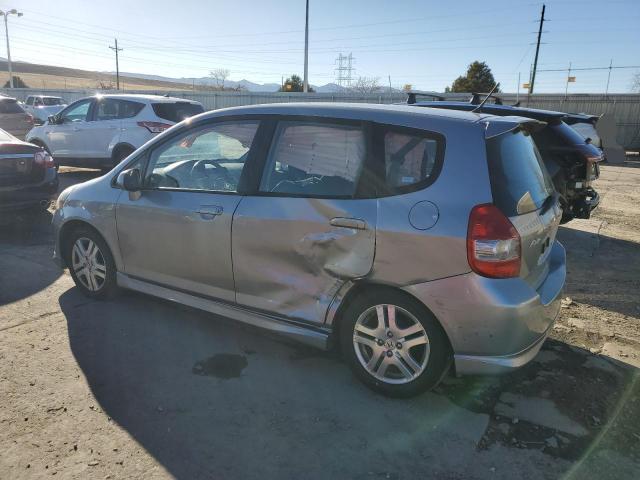 JHMGD38657S065629 - 2007 HONDA FIT S GRAY photo 2