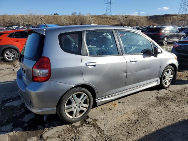 JHMGD38657S065629 - 2007 HONDA FIT S GRAY photo 3