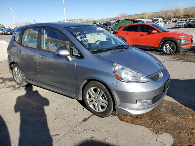 JHMGD38657S065629 - 2007 HONDA FIT S GRAY photo 4