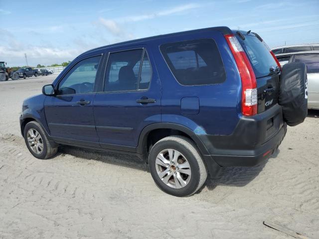 JHLRD68565C012841 - 2005 HONDA CR-V LX BLUE photo 2