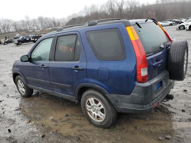 SHSRD78834U220151 - 2004 HONDA CR-V EX BLUE photo 2