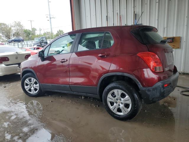 3GNCJKSB1GL271352 - 2016 CHEVROLET TRAX LS BURGUNDY photo 2