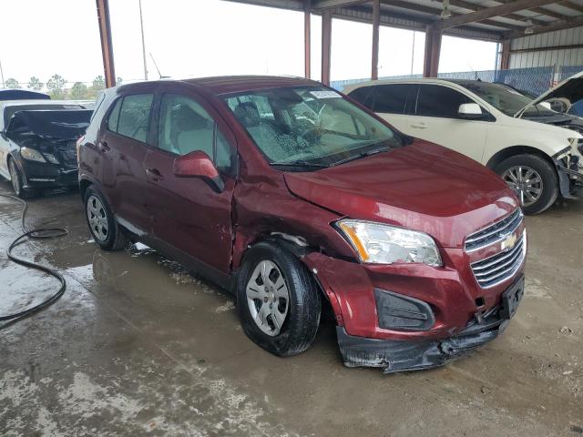 3GNCJKSB1GL271352 - 2016 CHEVROLET TRAX LS BURGUNDY photo 4