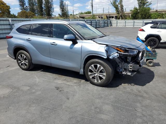 5TDGZRAH0MS085339 - 2021 TOYOTA HIGHLANDER XLE SILVER photo 4