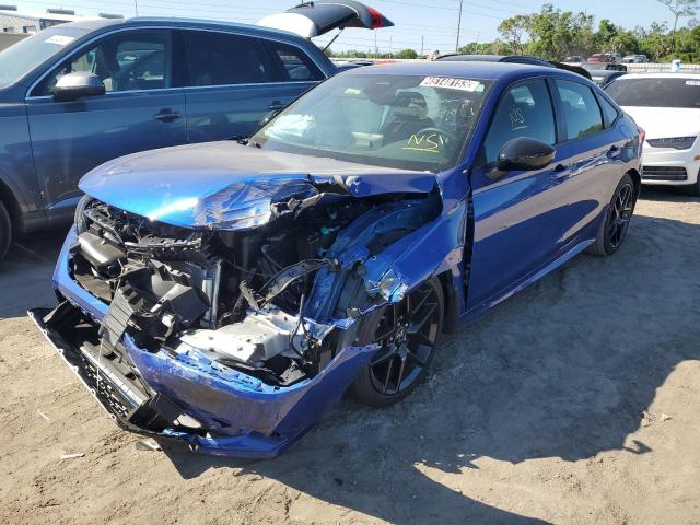 2HGFE2F55NH597810 - 2022 HONDA CIVIC SPORT 蓝色 照片 1