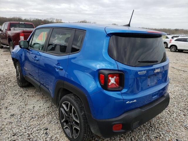 ZACNJBAB3LPL95589 - 2020 JEEP RENEGADE SPORT Կապույտ լուսանկար 2