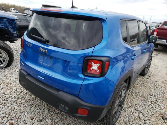ZACNJBAB3LPL95589 - 2020 JEEP RENEGADE SPORT Կապույտ լուսանկար 3