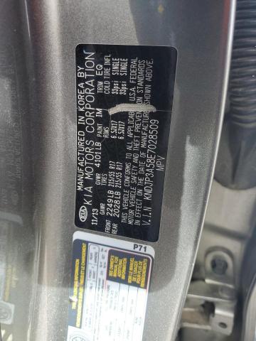 KNDJP3A58E7028509 - 2014 KIA SOUL + GRAY photo 12