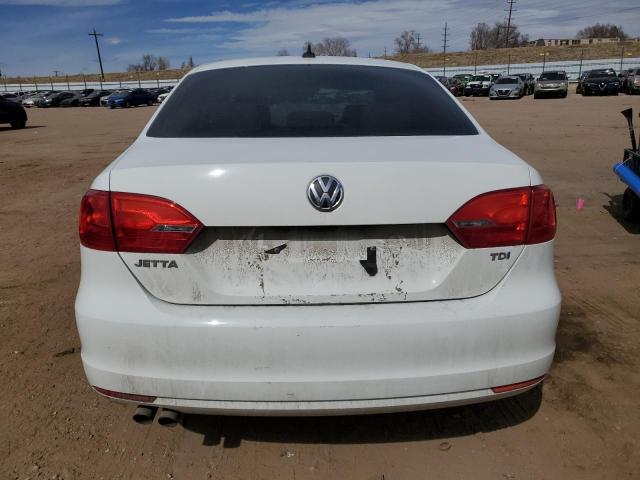 3VWLL7AJ1EM280291 - 2014 VOLKSWAGEN JETTA TDI WHITE photo 6