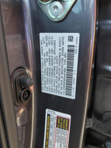 2HKRW2H8XHH619943 - 2017 HONDA CR-V EXL GRAY photo 12