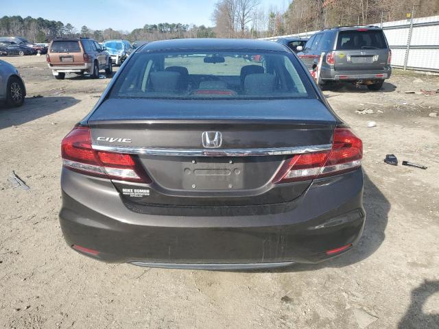 2HGFB2F57EH524818 - 2014 HONDA CIVIC LX GRAY photo 6