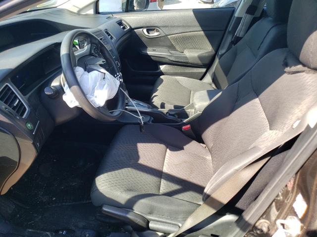 2HGFB2F57EH524818 - 2014 HONDA CIVIC LX GRAY photo 7