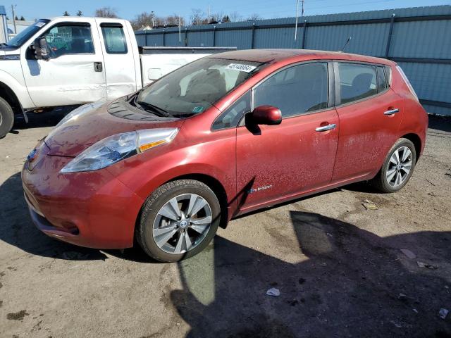 1N4AZ0CP0DC422282 - 2013 NISSAN LEAF S BURGUNDY photo 1