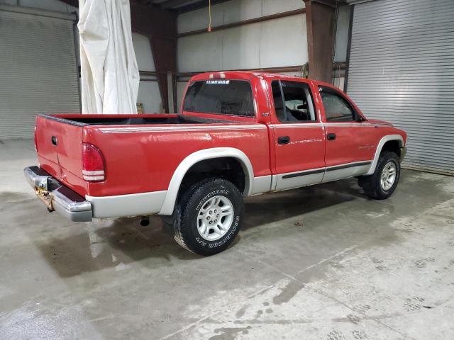 1B7GG2AN21S172262 - 2001 DODGE DAKOTA QUAD RED photo 3