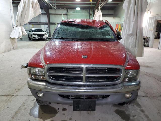 1B7GG2AN21S172262 - 2001 DODGE DAKOTA QUAD RED photo 5