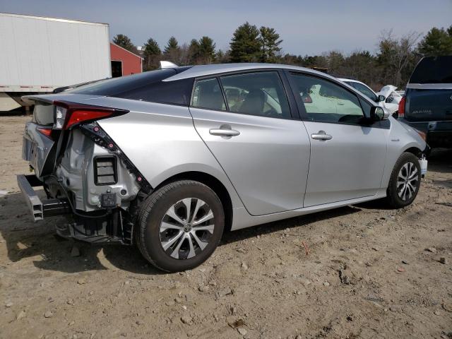 JTDL9MFU8N3032141 - 2022 TOYOTA PRIUS LE SILVER photo 3