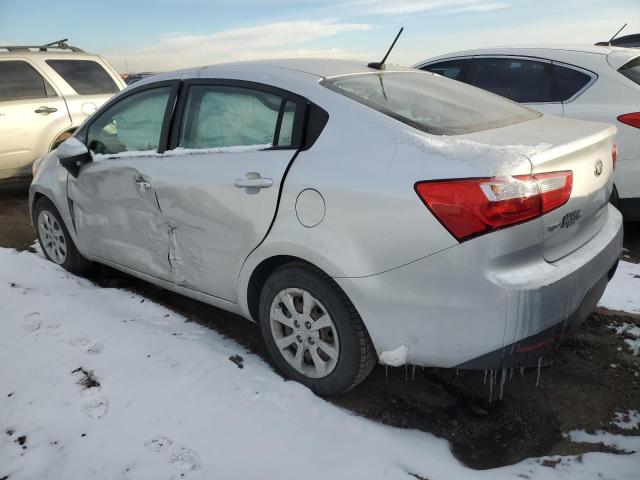 KNADM4A3XE6388118 - 2014 KIA RIO LX SILVER photo 2