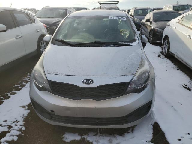 KNADM4A3XE6388118 - 2014 KIA RIO LX SILVER photo 5
