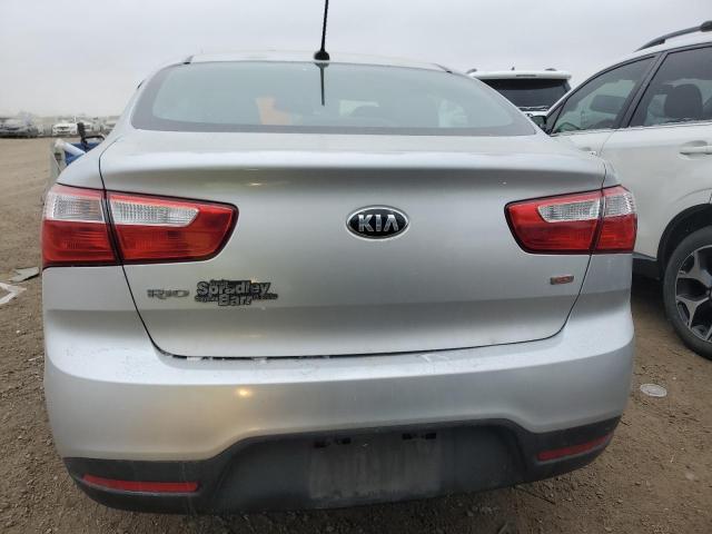 KNADM4A3XE6388118 - 2014 KIA RIO LX SILVER photo 6