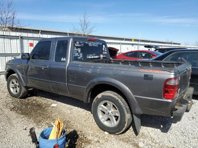 1FTYR44U35PA99652 - 2005 FORD RANGER SUPER CAB GRAY photo 2