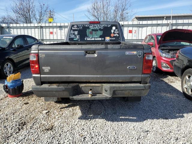 1FTYR44U35PA99652 - 2005 FORD RANGER SUPER CAB GRAY photo 6